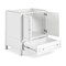 Alaterre Furniture Williamsburg 3pc Wooden Vanity Set - 30-in. L Vanity, 30-in. L Mirror, 25-in. W Wall Shelf, White AVAN3000WHBB - alternate 7